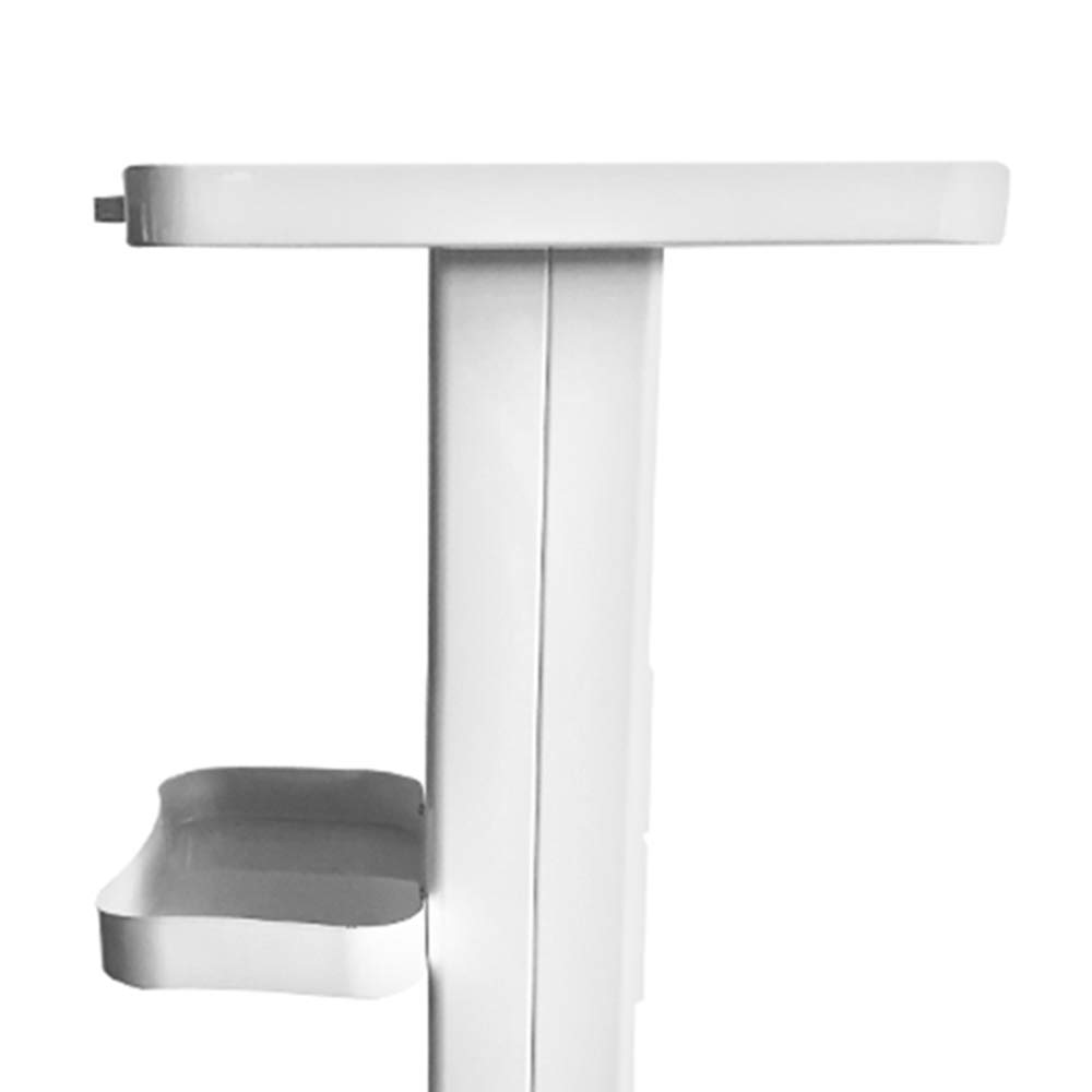 Carrito médico portátil para salón de belleza con compartimento de almacenamiento y ruedas universales silenciosas para herramientas de belleza (con enchufe)
