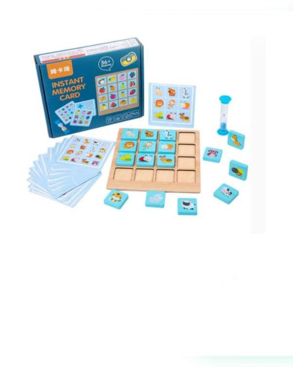 The Clever Clogs Instant Memory Card Game for Kids 2+ | Fun Visual Recall Game for Boys and Girls | Safe, Durable Indoor Play - Ideal Educational Gift to Boost Early Memory Skills