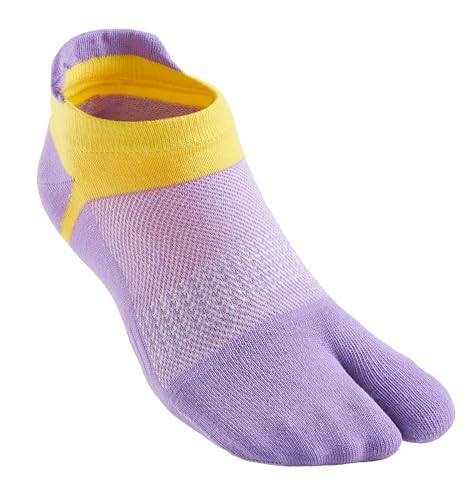 Image of Women's Solid 2 Toe Flip Flop Tabi Socks Geta Ankle Cotton 5 /6 Pairs