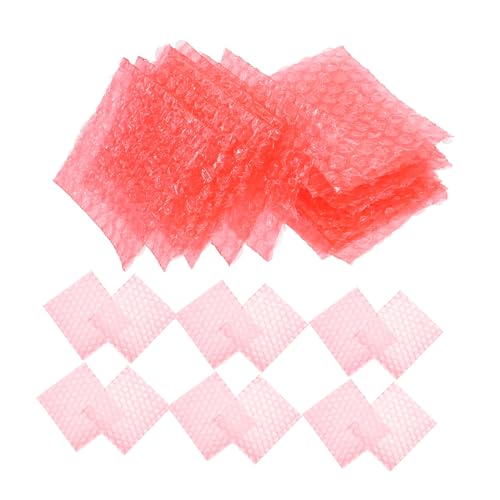 OSALADI 100 piezas Burbujas Antiestáticas Rojas Acolchadas y Resistentes para Embalaje y Envío Protección Paquete de Unidades para Artículos Frágiles