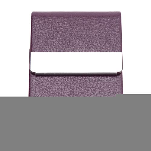 Boîte de rangement à la mode pour cigarettes Porte-briquet à tabac Étui à cigarettes en cuir dur Boîte pour homme et femme(Violet) Cover