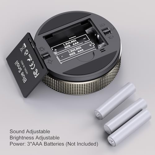 BlueSnail Kitchen Timer with LED Digital Display Smart Efficana for Home Classroom Gym Office, Volume and Brightness Adjustable Productivity Timer (Guncolor)