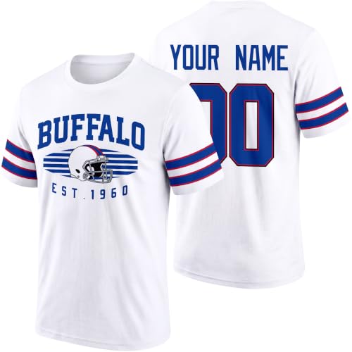 Image of T-Shirt Custom Name and Number Personalized Gifts | Crewneck Short Sleeves T-Shirt for Men S-4XL