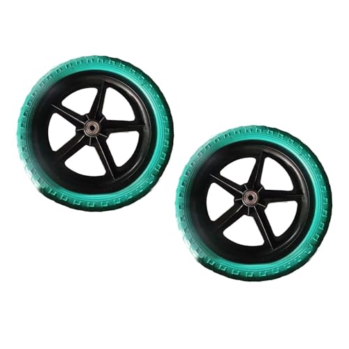 FytStycale 1 Pair Balance Bike Replacement Wheels Training Wheels Cycling Repairing 11 inch Maintenance Outdoors Sports Lightweight, Green