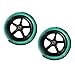 Colaxi 1 Pair Balance Bike Replacement Wheels Lightweight Nonslip Bicycling Repairing Maintenance Birthday Gift Toys Non Inflatable, Green