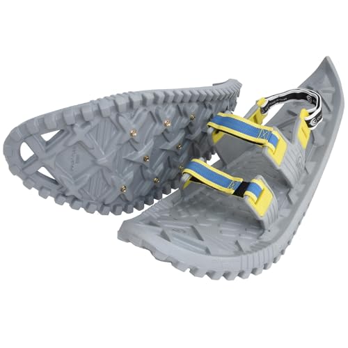 Crescent Moon Eco Eva, Ultra-Light Weight Hiking Foam Snowshoes for Men and Women, Biodegradable, Velcro Straps