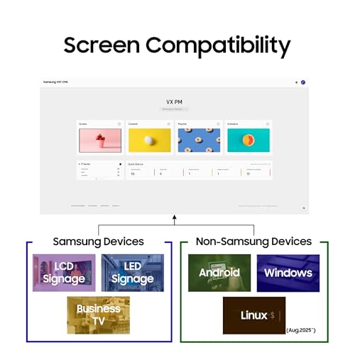 Image of Samsung 85 inch Crystal UHD 4k Pro TV + VXT S-Series w /Cloud Based, Content Management Software, 1 Year Subscription