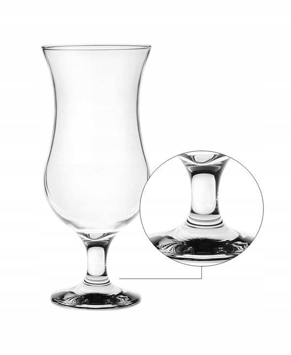 Glasmark Lot De 6 Verres à Cocktail 480ml + Cuillère Longue - Verre Et Inox - Style Moderne