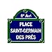 CafePress Place Saint Germain Des Prés, Paris France Recta Rectangle Magnet, 3
