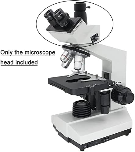 顕微鏡アクセサリーキット WF10X WF16X 接眼レンズ三眼顕微鏡、金属生物顕微鏡顕微鏡スライド(カラー: 単眼ヘッド)