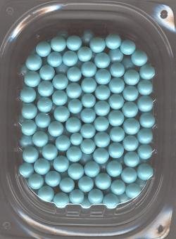 Perlas comestibles azules de 8MM