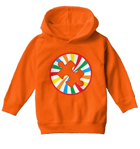 Tcombo Swirl Puzzle Piece - Autism Awareness Toddler/Youth Fleece Hoodie