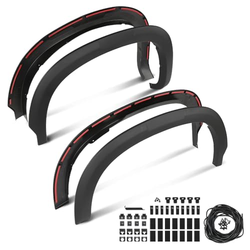 G-PLUS Fender Flares Kit Compatible with Chevy Silverado 1500 2020-2023, Fit GMC Sierra 1500 2020 84297538 Smooth Painted Style 4Pcs
