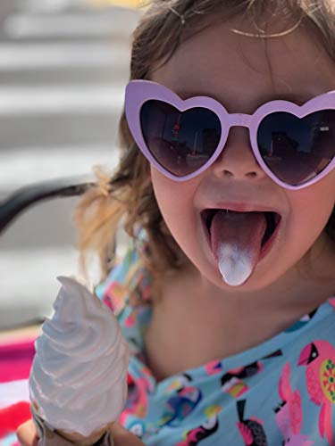 ShadyVEU Oversized Colorful Narrow Cat Eye Love Heart Shaped UV400 2-4 Years Kids Sunglasses4