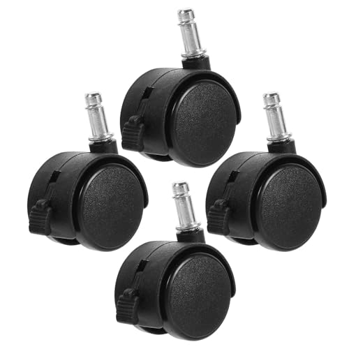 Mini Roulettes de Coffre en Nylon Noir Résistant et Roues Pivotantes