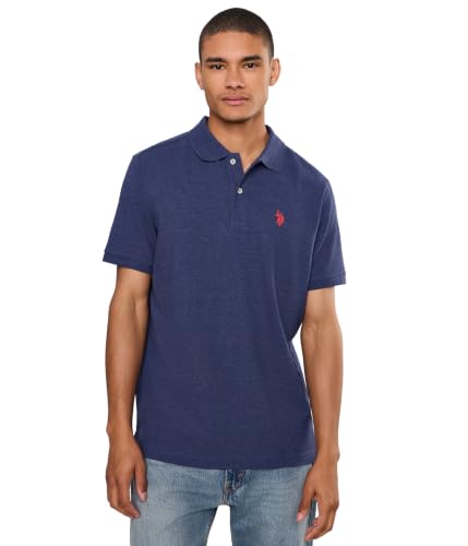 Image of U.S. POLO ASSN. Men Cotton Regular Fit Solid Polo With Small Pony