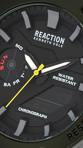 Image of Kenneth Cole Reaction ANA-DIGI Green Dial Men's Watch - KRWGP0069104