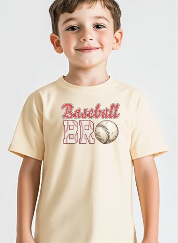 Baseball Shirt for Toddler Boys Funny Baseball Brother T-Shirt Kids Summer Baseball Lover Short Sleeve Cotton Top2