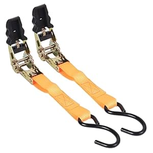 Wkabnkn WKabnkn Orange Ratschengurte mit Haken