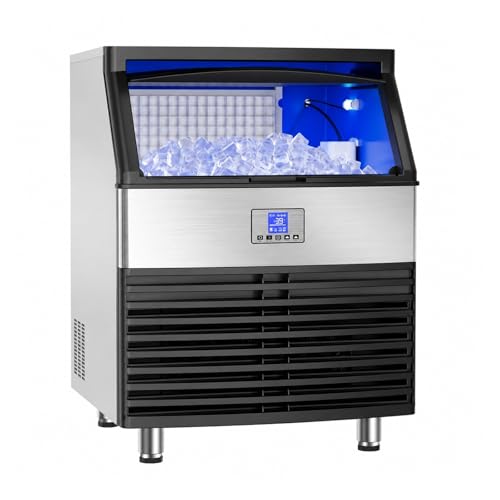 Fabricadora de hielo 450 lbs/24h con depósito 120 lbs miniatura 1