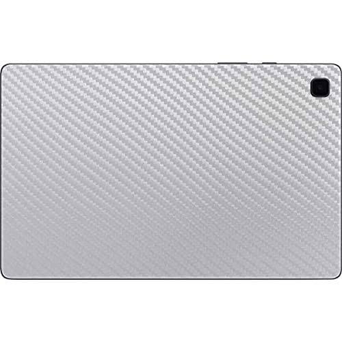 Skinit Tablet Decal Skin Compatible with Samsung Galaxy Tab A7 (2021) Originally Designed White Carbon Fiber Design