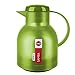 Emsa Samba, Quick Press, Vacuum Insulated Thermal Carafe, 34 oz, Translucent Light Green