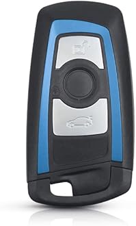 HooRLZ BMW Key Fob Replacement For BMW 1 2 3 4 Series F20 F22 F30 F31 F32, Remote Car Key Cover Case 3 Button, Bmw Series 3 Key Case, F30 Key Fob