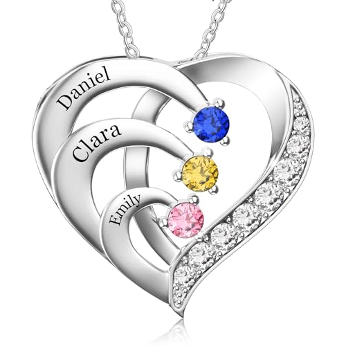 Easycosy Namenskette mit Gravur - personalisierte Kette Damen...