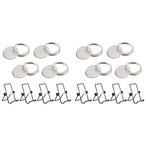 Kit de germinación de tarro con tapas de acero inoxidable de 86 mm pack de 8 2