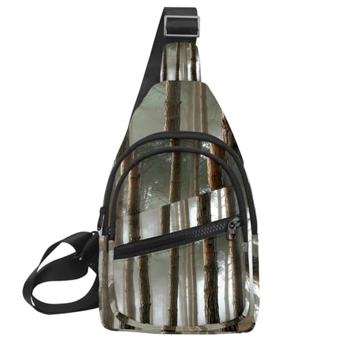 Sac de poitrine pour femme avec sangle ajustable et motif ananas coloré