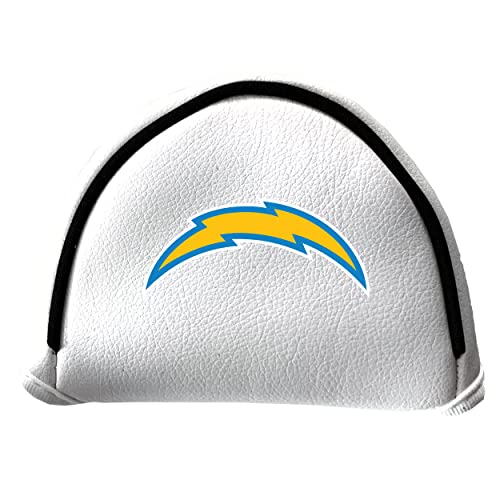 Team Golf NFL Putter Cover - Mallet White, Fits Most Mallet Putters, Easily Slips on and Secures with Hook-and-Loop Fastener Closure