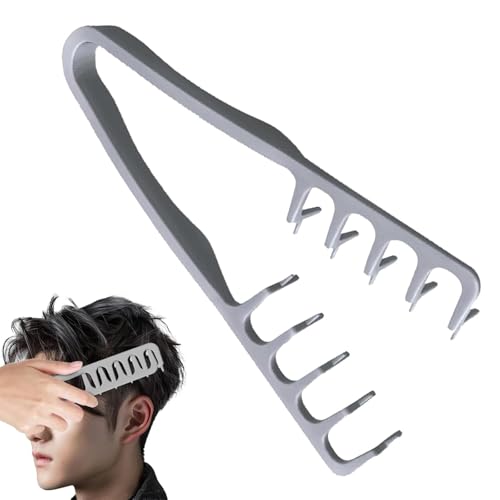 Image of Texture Comb, Hair Comb For Men, Styling Comb Curly Hair Brush 10.5x22.5 cm ABS Volumizing Detangling Travel Blow-Dry Tool