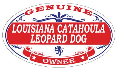 Louisiana Catahoula Leopard Dog Oval Sticker