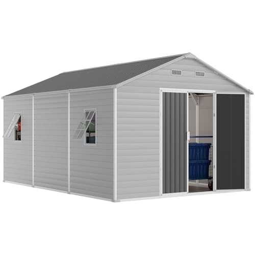 WACASA 10x14 FT Huge Resin Garden Shed