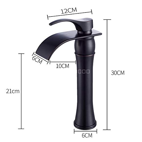 Grifo para lavabo de baño antiesparcido con caída de cascada 4