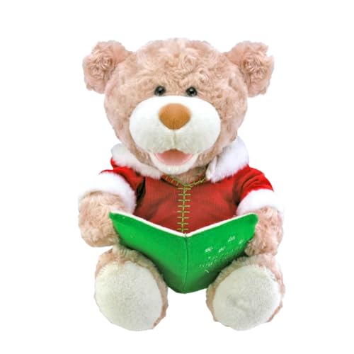 Cuddle Barn - Storytime Teddie | Animated Storytelling Holiday Bear Stuffed Animal Plush Toy Reads The Story T'was The Night Before Christmas, 10'
