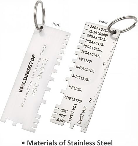 Wire/Metal Sheet Thickness Gauge 229895 Welding Gage Plated Size Inspection Tool [NOT Cheap Stamping Version]