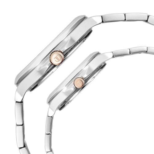 Image of Titan Modern Bandhan Quartz Analog Silver Dial Pair Watches