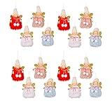 El juego incluye: Colgante de peluche de muñeco Ángel rojo x 4 + Colgante de peluche de muñeco Ángel rosa x 4 + Colgante de peluche de muñeco Ángel blanco x 4 + Colgante de peluche de muñeco Ángel azul x 4