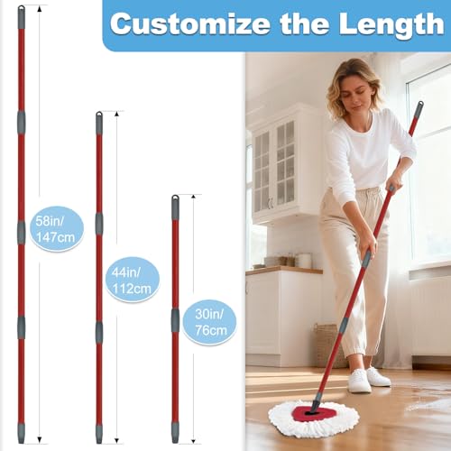 Manche Yuunaie robuste en 4 sections pour balai à franges Vileda EasyWring - 7