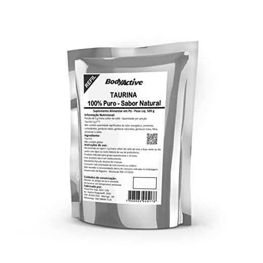 Taurina Pura 500 g Refil Bodyactive