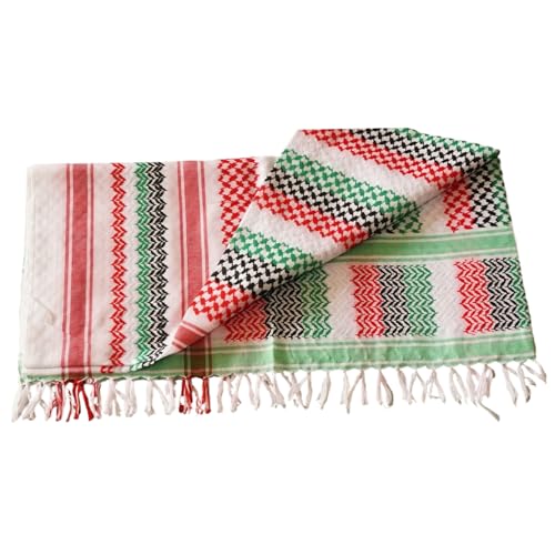Keffiyeh écharpe palestinienne grand format contre le vent