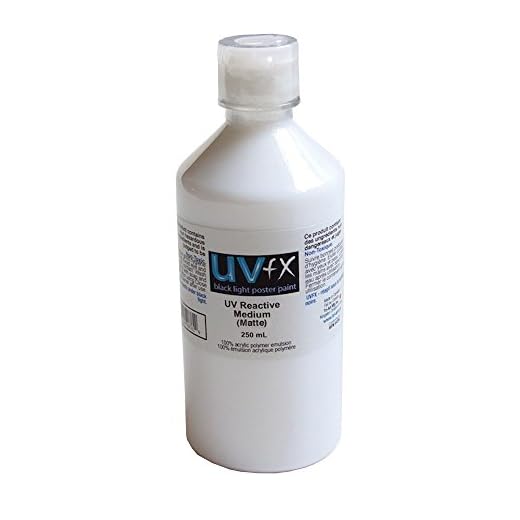 Uvfx Black Light Medium 250Ml Matte, White,
