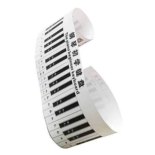 OFFSCH Piano Keyboard for Keys Electronic Keyboard Decal Piano Sticker for Beginners 3d Desktop Piano Keyboard Music Instrument Supplies