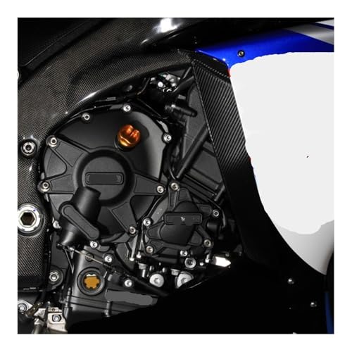 Cubierta cárter del motor para YZF R1 2009-2014 tapa protectora negra de repuesto de moto 4