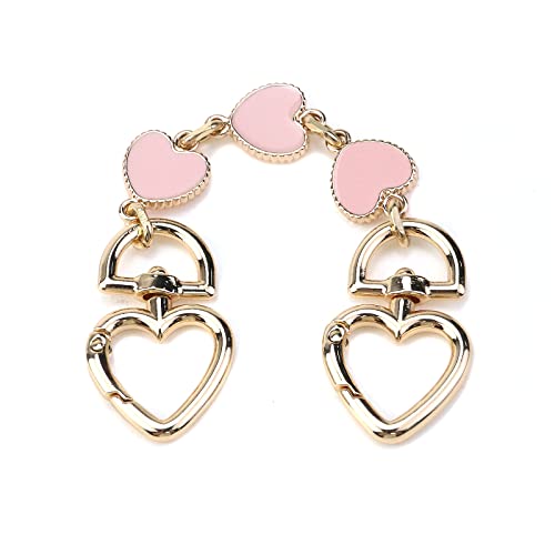 Heart Shape Bag Extender Chain Purse Strap Extender Purse Replacement Strap Handbag Chain Extender Love Bag Charm3