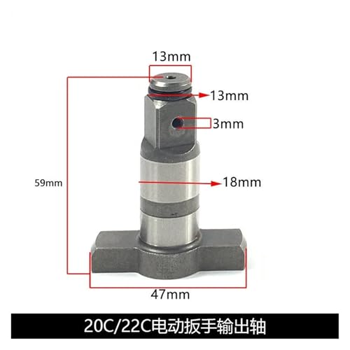 Arbre de sortie pour clé électrique 20C22C broche carrée tournevis