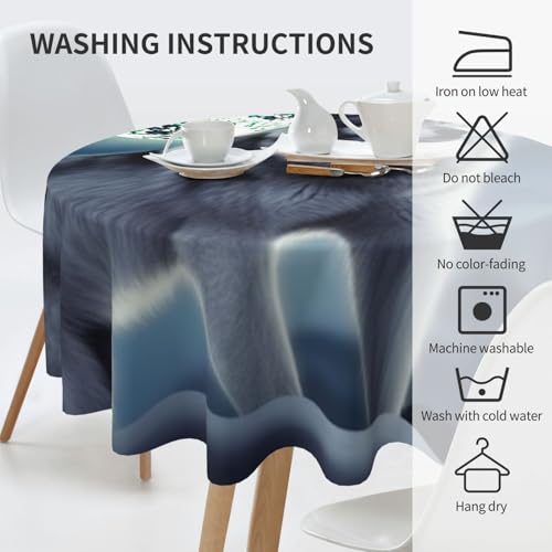 Nappe ronde loup de style rustique supérieure et antitache - 7