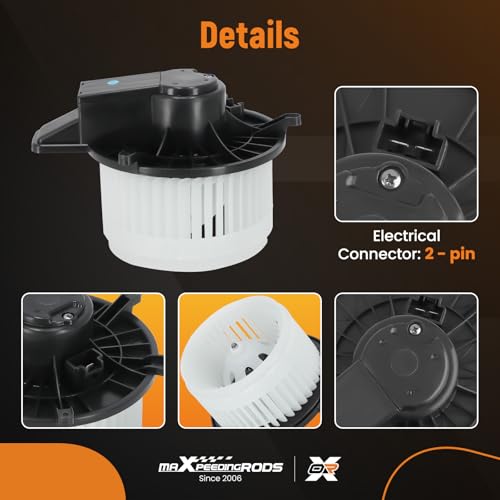 Image of maXpeedingrods AC Heater Blower Motor 700216 for Chrysler Town & Country 2008-2016, for Dodge Grand Caravan Durango, Jeep Grand Cherokee 2011-2019 Reolaces# 68029719AB 68089108AA PM9353 BM9353
