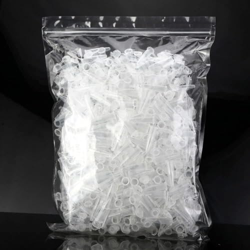 Zoomto ZOOMTO-500-1.5ML Microcentrifuge Tubes 500Pcs,Centrifuge Tubes With Attached Lid,Clear Conical Micro Centrifuge Small Sample Bottle Vials Container For Lab,Plastic Lab Snap Tubes,Clear Graduation thumb #1